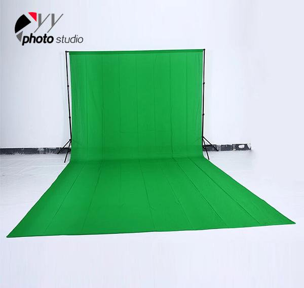 Green Muslin Photography Backdrop